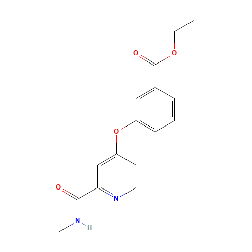 ethyl 3-[2-(methylcarbamoyl)pyridin-4-yl]oxybenzoate (CAS: 827025-40-1) - Related Chemical Product