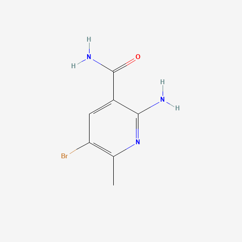 2-amino-5-bromo-6-methylpyridine-3-carboxamide (CAS: 1003711-26-9) - Chemical Structure and Molecular Formula 