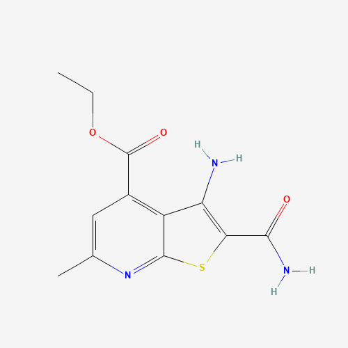 ethyl 3-amino-2-carbamoyl-6-methylthieno[2,3-b]pyridine-4-carboxylate (CAS: 635731-83-8) - Related Chemical Product