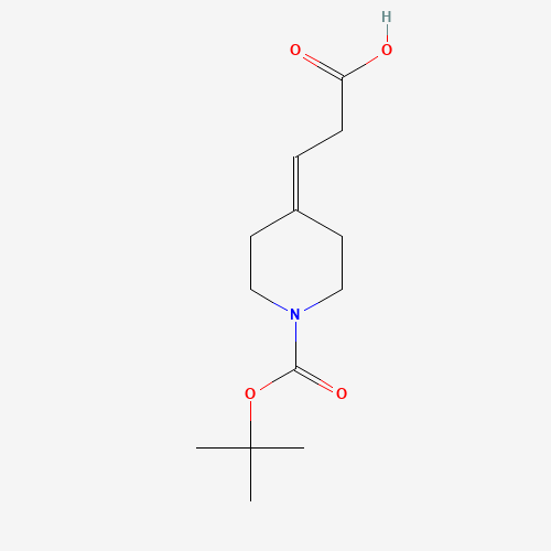 3-[1-[(2-methylpropan-2-yl)oxycarbonyl]piperidin-4-ylidene]propanoic acid (CAS: 301185-77-3) - Related Chemical Product