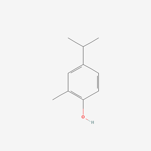 2-methyl-4-propan-2-ylphenol (CAS: 1740-97-2) - Chemical Structure and Molecular Formula 
