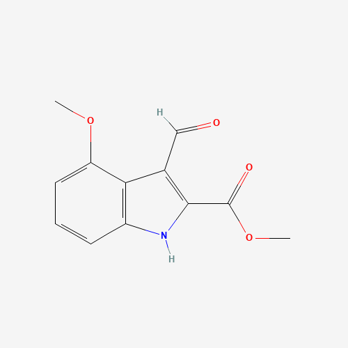 methyl 3-formyl-4-methoxy-1H-indole-2-carboxylate (CAS: 858747-09-8) - Related Chemical Product