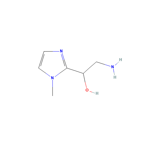 2-amino-1-(1-methylimidazol-2-yl)ethanol (CAS: 886496-98-6) - Chemical Structure and Molecular Formula 