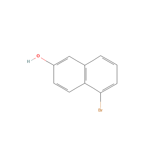 5-bromonaphthalen-2-ol (CAS: 116632-05-4) - Chemical Structure and Molecular Formula 