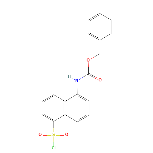 benzyl N-(5-chlorosulfonylnaphthalen-1-yl)carbamate (CAS: 119834-89-8) - Related Chemical Product