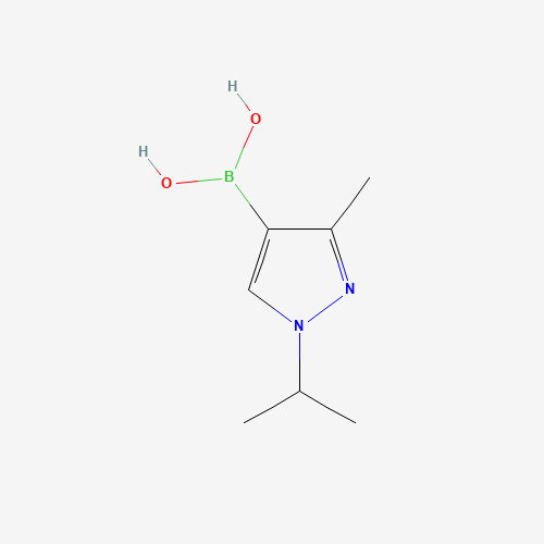 (3-methyl-1-propan-2-ylpyrazol-4-yl)boronic acid (CAS: 1416786-23-6) - Chemical Structure and Molecular Formula 
