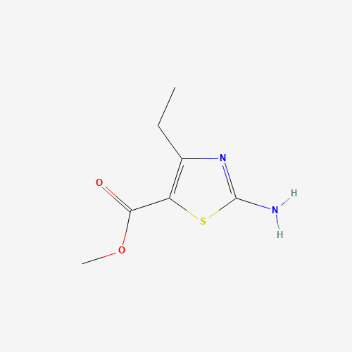 methyl 2-amino-4-ethyl-1,3-thiazole-5-carboxylate (CAS: 302964-21-2) - Chemical Structure and Molecular Formula 