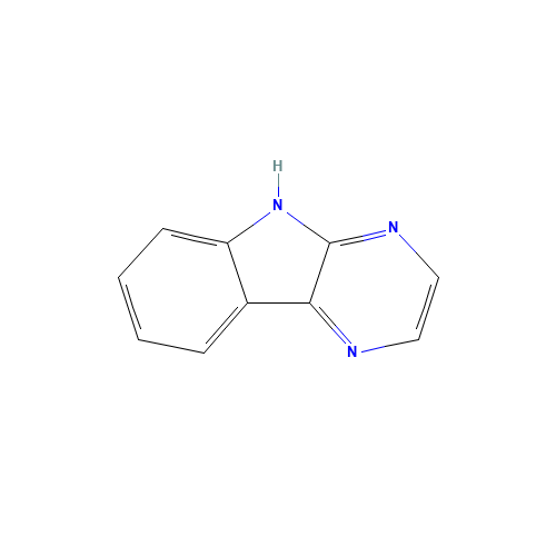5H-pyrazino[2,3-b]indole (CAS: 245-10-3) - Chemical Structure and Molecular Formula 