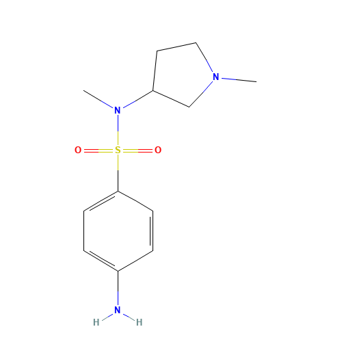 4-amino-N-methyl-N-(1-methylpyrrolidin-3-yl)benzenesulfonamide (CAS: 405167-84-2) - Related Chemical Product