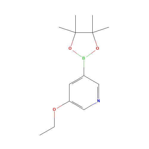 3-ethoxy-5-(4,4,5,5-tetramethyl-1,3,2-dioxaborolan-2-yl)pyridine (CAS: 1171892-40-2) - Related Chemical Product