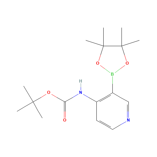 tert-butyl N-[3-(4,4,5,5-tetramethyl-1,3,2-dioxaborolan-2-yl)pyridin-4-yl]carbamate (CAS: 1073354-02-5) - Related Chemical Product