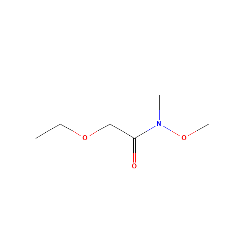 2-ethoxy-N-methoxy-N-methylacetamide (CAS: 1104606-22-5) - Chemical Structure and Molecular Formula 