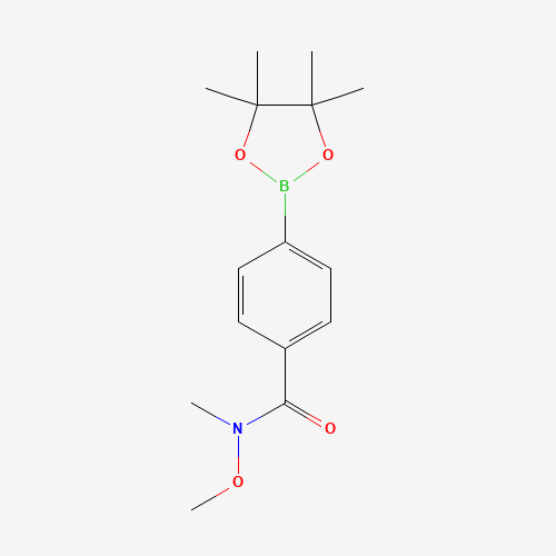 N-methoxy-N-methyl-4-(4,4,5,5-tetramethyl-1,3,2-dioxaborolan-2-yl)benzamide (CAS: 1073353-58-8) - Related Chemical Product