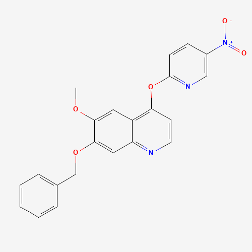 6-methoxy-4-(5-nitropyridin-2-yl)oxy-7-phenylmethoxyquinoline (CAS: 960299-71-2) - Related Chemical Product