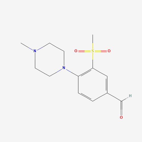 4-(4-methylpiperazin-1-yl)-3-methylsulfonylbenzaldehyde (CAS: 1197193-43-3) - Related Chemical Product
