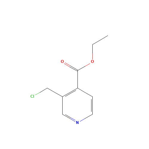 ethyl 3-(chloromethyl)pyridine-4-carboxylate (CAS: 58553-54-1) - Chemical Structure and Molecular Formula 