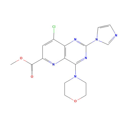 methyl 8-chloro-2-imidazol-1-yl-4-morpholin-4-ylpyrido[3,2-d]pyrimidine-6-carboxylate (CAS: 1220113-85-8) - Related Chemical Product
