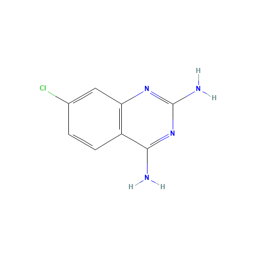 7-chloroquinazoline-2,4-diamine (CAS: 27018-19-5) - Chemical Structure and Molecular Formula 