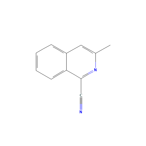 3-methylisoquinoline-1-carbonitrile (CAS: 22381-52-8) - Chemical Structure and Molecular Formula 