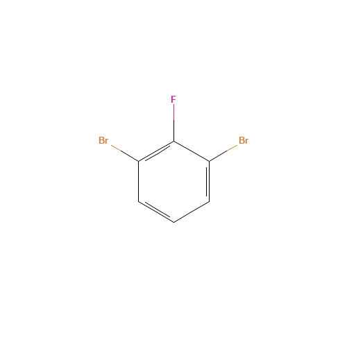 1,3-dibromo-2-fluorobenzene (CAS: 1435-54-7) - Chemical Structure and Molecular Formula 