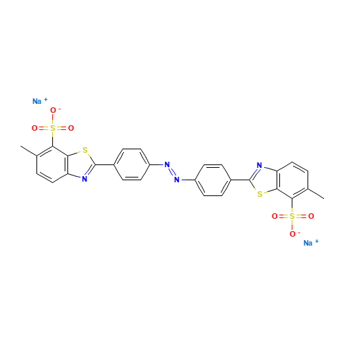 disodium;6-methyl-2-[4-[[4-(6-methyl-7-sulfonato-1,3-benzothiazol-2-yl)phenyl]diazenyl]phenyl]-1,3-benzothiazole-7-sulfonate (CAS: 14500-83-5) - Related Chemical Product