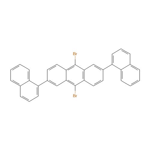 9,10-dibromo-2,6-dinaphthalen-1-ylanthracene (CAS: 1202002-55-8) - Related Chemical Product