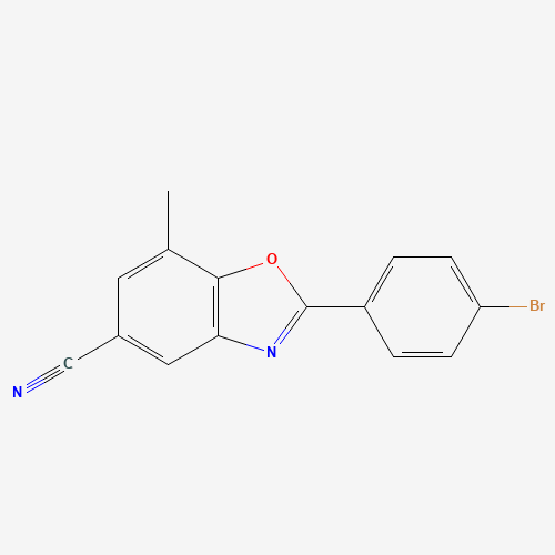 2-(4-bromophenyl)-7-methyl-1,3-benzoxazole-5-carbonitrile (CAS: 942215-55-6) - Related Chemical Product