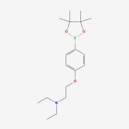 N,N-diethyl-2-[4-(4,4,5,5-tetramethyl-1,3,2-dioxaborolan-2-yl)phenoxy]ethanamine (CAS: 1196396-94-7) - Related Chemical Product