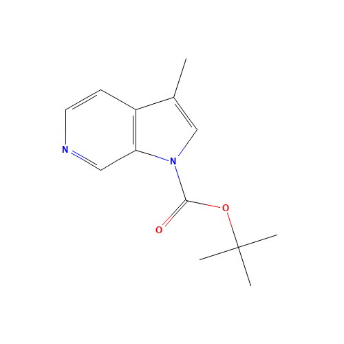 tert-butyl 3-methylpyrrolo[2,3-c]pyridine-1-carboxylate (CAS: 1068976-18-0) - Chemical Structure and Molecular Formula 