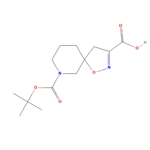 9-[(2-methylpropan-2-yl)oxycarbonyl]-1-oxa-2,9-diazaspiro[4.5]dec-2-ene-3-carboxylic acid (CAS: 1160247-01-7) - Related Chemical Product