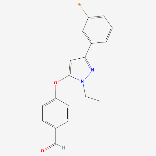 4-[5-(3-bromophenyl)-2-ethylpyrazol-3-yl]oxybenzaldehyde (CAS: 1289203-72-0) - Related Chemical Product