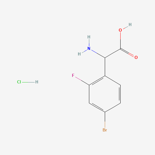 2-amino-2-(4-bromo-2-fluorophenyl)acetic acid;hydrochloride (CAS: 1136881-78-1) - Related Chemical Product