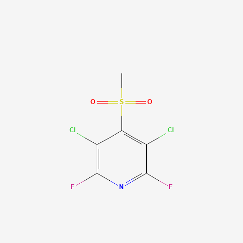 3,5-dichloro-2,6-difluoro-4-methylsulfonylpyridine (CAS: 13239-87-7) - Chemical Structure and Molecular Formula 