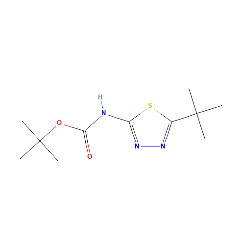 tert-butyl N-(5-tert-butyl-1,3,4-thiadiazol-2-yl)carbamate (CAS: 1140918-37-1) - Related Chemical Product