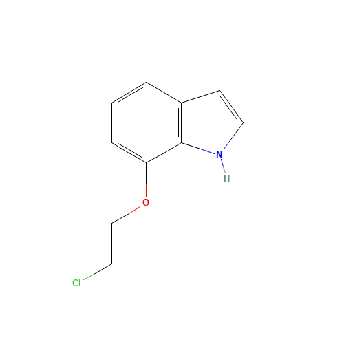 7-(2-chloroethoxy)-1H-indole (CAS: 1313043-13-8) - Chemical Structure and Molecular Formula 