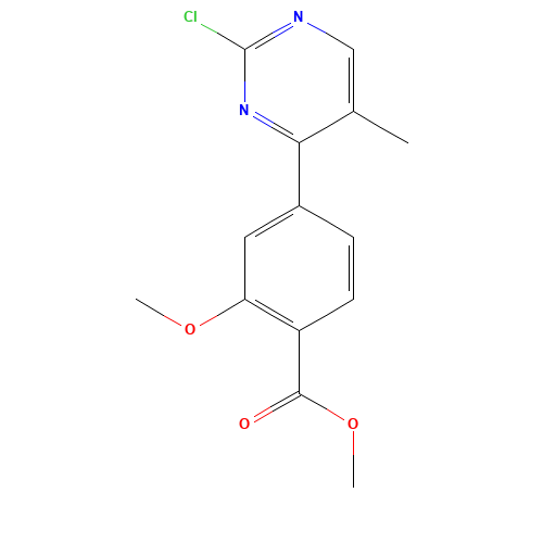 methyl 4-(2-chloro-5-methylpyrimidin-4-yl)-2-methoxybenzoate (CAS: 1056636-09-9) - Related Chemical Product