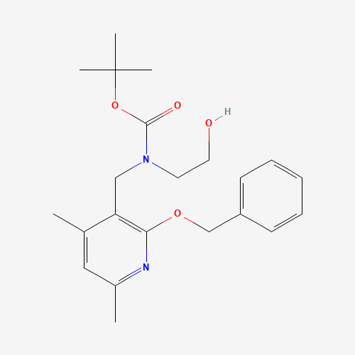 tert-butyl N-[(4,6-dimethyl-2-phenylmethoxypyridin-3-yl)methyl]-N-(2-hydroxyethyl)carbamate (CAS: 1616288-91-5) - Related Chemical Product