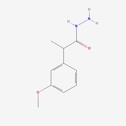 2-(3-methoxyphenyl)propanehydrazide (CAS: 1225382-29-5) - Chemical Structure and Molecular Formula 
