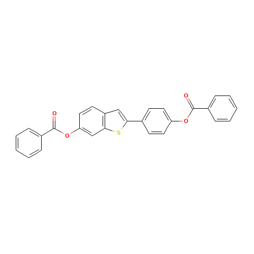 [4-(6-benzoyloxy-1-benzothiophen-2-yl)phenyl] benzoate (CAS: 84449-64-9) - Related Chemical Product
