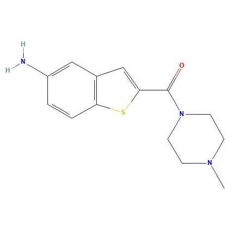 (5-amino-1-benzothiophen-2-yl)-(4-methylpiperazin-1-yl)methanone (CAS: 478076-65-2) - Related Chemical Product