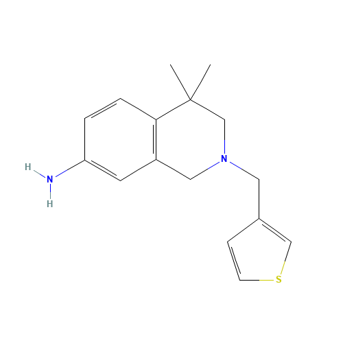 4,4-dimethyl-2-(thiophen-3-ylmethyl)-1,3-dihydroisoquinolin-7-amine (CAS: 1395028-83-7) - Related Chemical Product