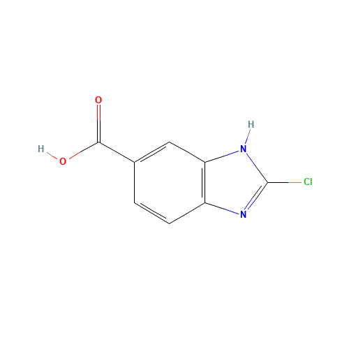 2-chloro-3H-benzimidazole-5-carboxylic acid (CAS: 933710-78-2) - Chemical Structure and Molecular Formula 