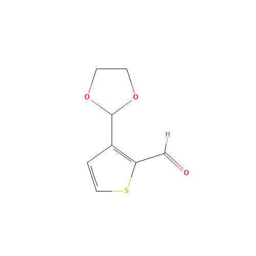 3-(1,3-dioxolan-2-yl)thiophene-2-carbaldehyde (CAS: 13250-83-4) - Related Chemical Product