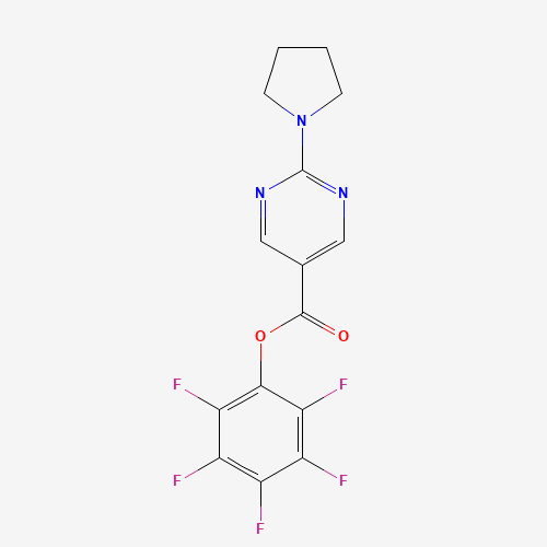 (2,3,4,5,6-pentafluorophenyl) 2-pyrrolidin-1-ylpyrimidine-5-carboxylate (CAS: 946409-38-7) - Related Chemical Product