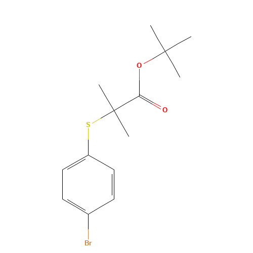 tert-butyl 2-(4-bromophenyl)sulfanyl-2-methylpropanoate (CAS: 247923-30-4) - Related Chemical Product