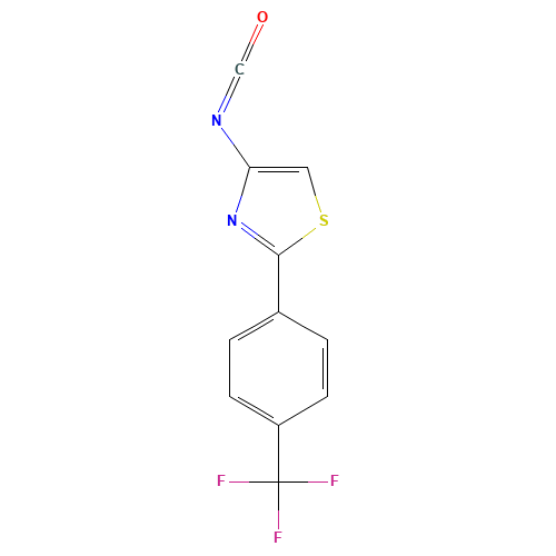 4-isocyanato-2-[4-(trifluoromethyl)phenyl]-1,3-thiazole (CAS: 859850-96-7) - Related Chemical Product