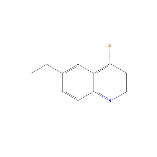4-bromo-6-ethylquinoline (CAS: 1070879-25-2) - Chemical Structure and Molecular Formula 