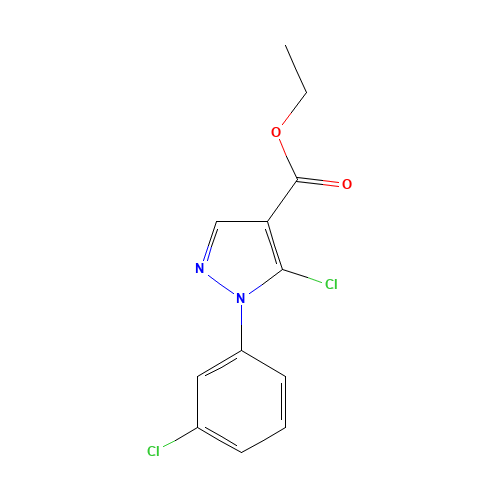 ethyl 5-chloro-1-(3-chlorophenyl)pyrazole-4-carboxylate (CAS: 98534-74-8) - Related Chemical Product