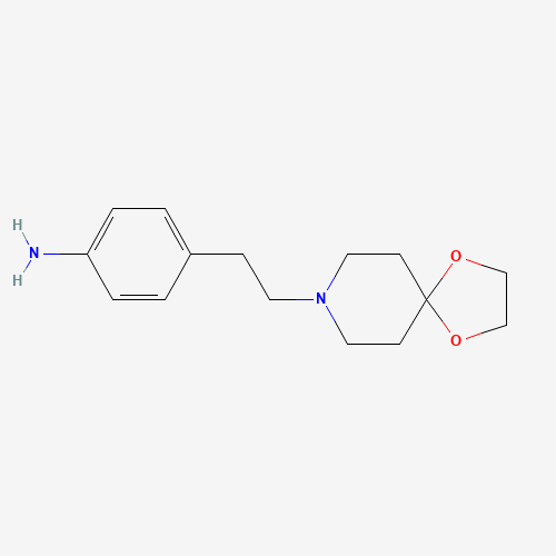 4-[2-(1,4-dioxa-8-azaspiro[4.5]decan-8-yl)ethyl]aniline (CAS: 136081-41-9) - Related Chemical Product