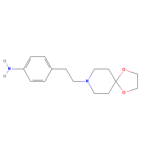 4-[2-(1,4-dioxa-8-azaspiro[4.5]decan-8-yl)ethyl]aniline (CAS: 136081-41-9) - Related Chemical Product